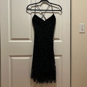 Vintage Betsy Johnson beaded cocktail dress.